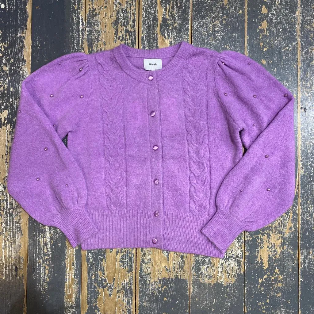 Nümph nuadda cardigan african violet