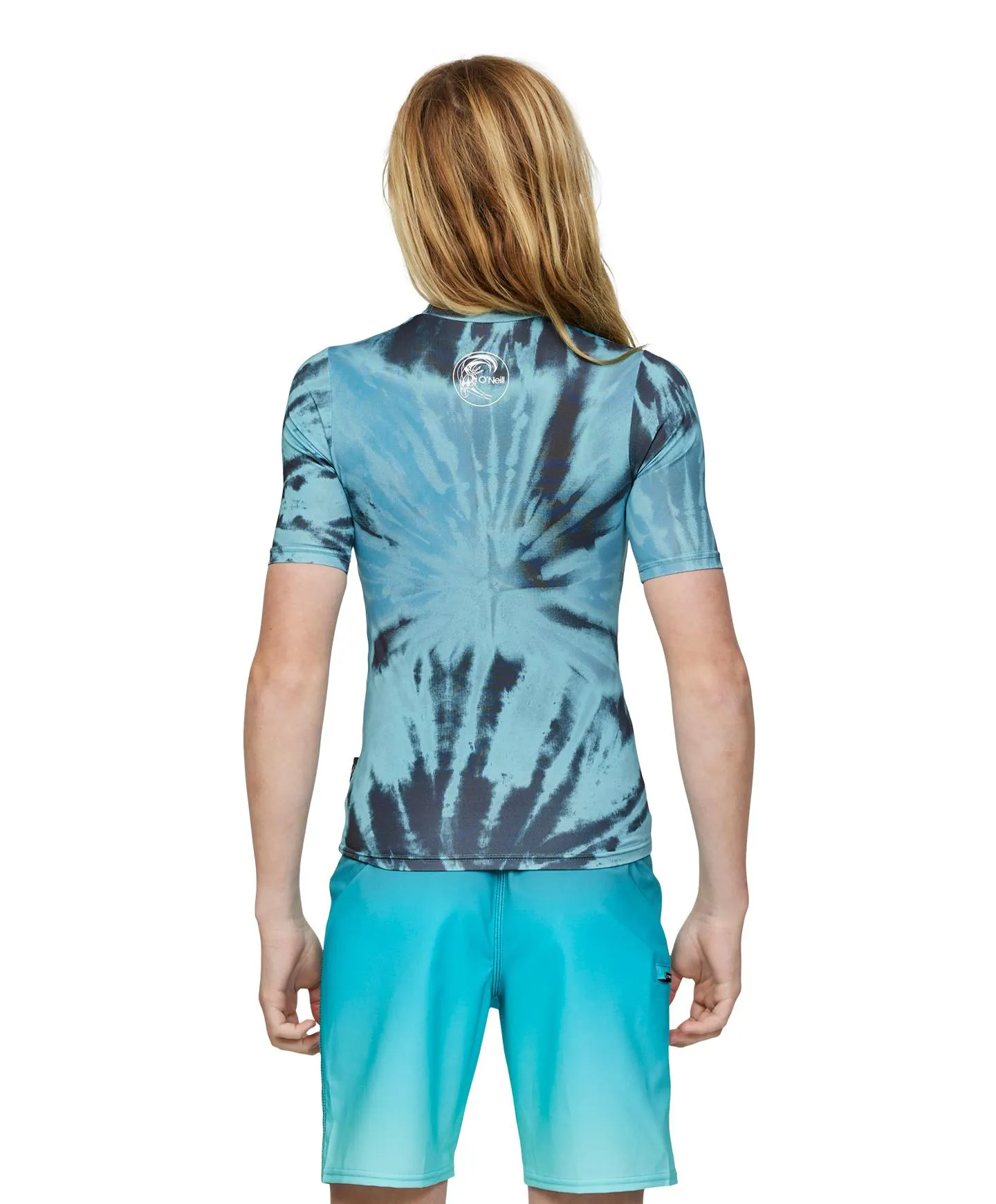 ONeill Boys Tie Dye SS UV Rash Vest