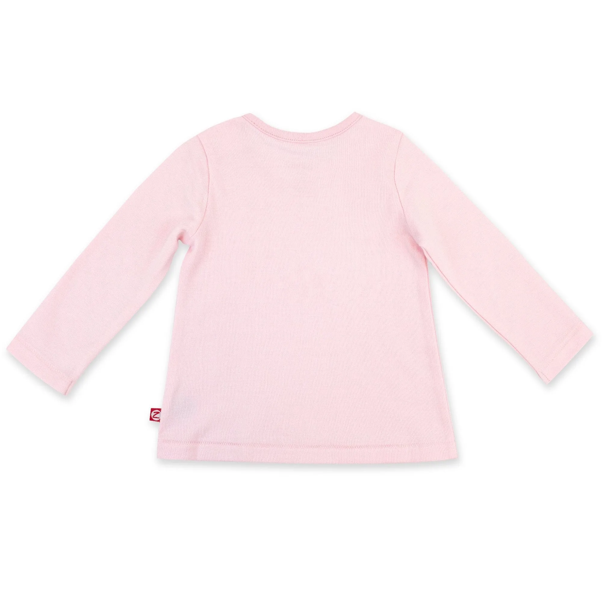 Organic Cotton Long Sleeve Swing Tee - Baby Pink