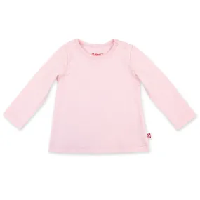 Organic Cotton Long Sleeve Swing Tee - Baby Pink