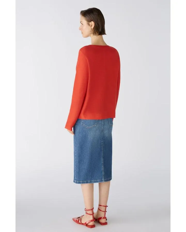 Oui Keiko Knit Cotton Pullover