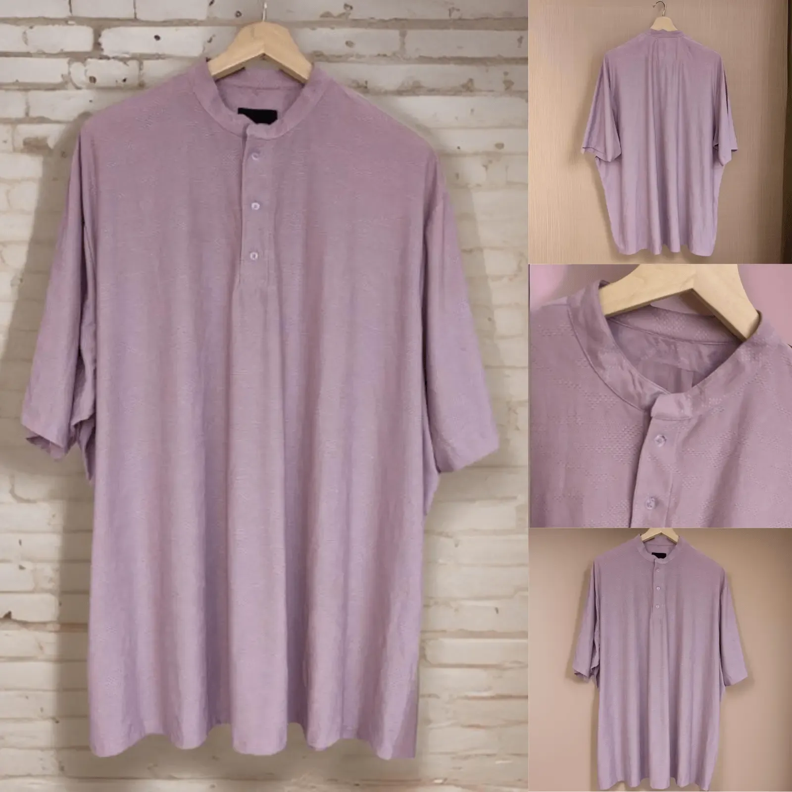 Periwinkle Mandarin Neck Dri-fit Tshirt