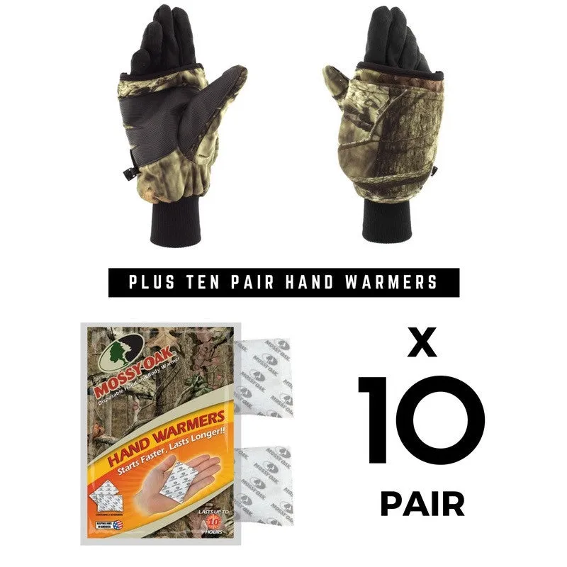 Pop Top Mitten   (10) Pair Hand Warmers Combo