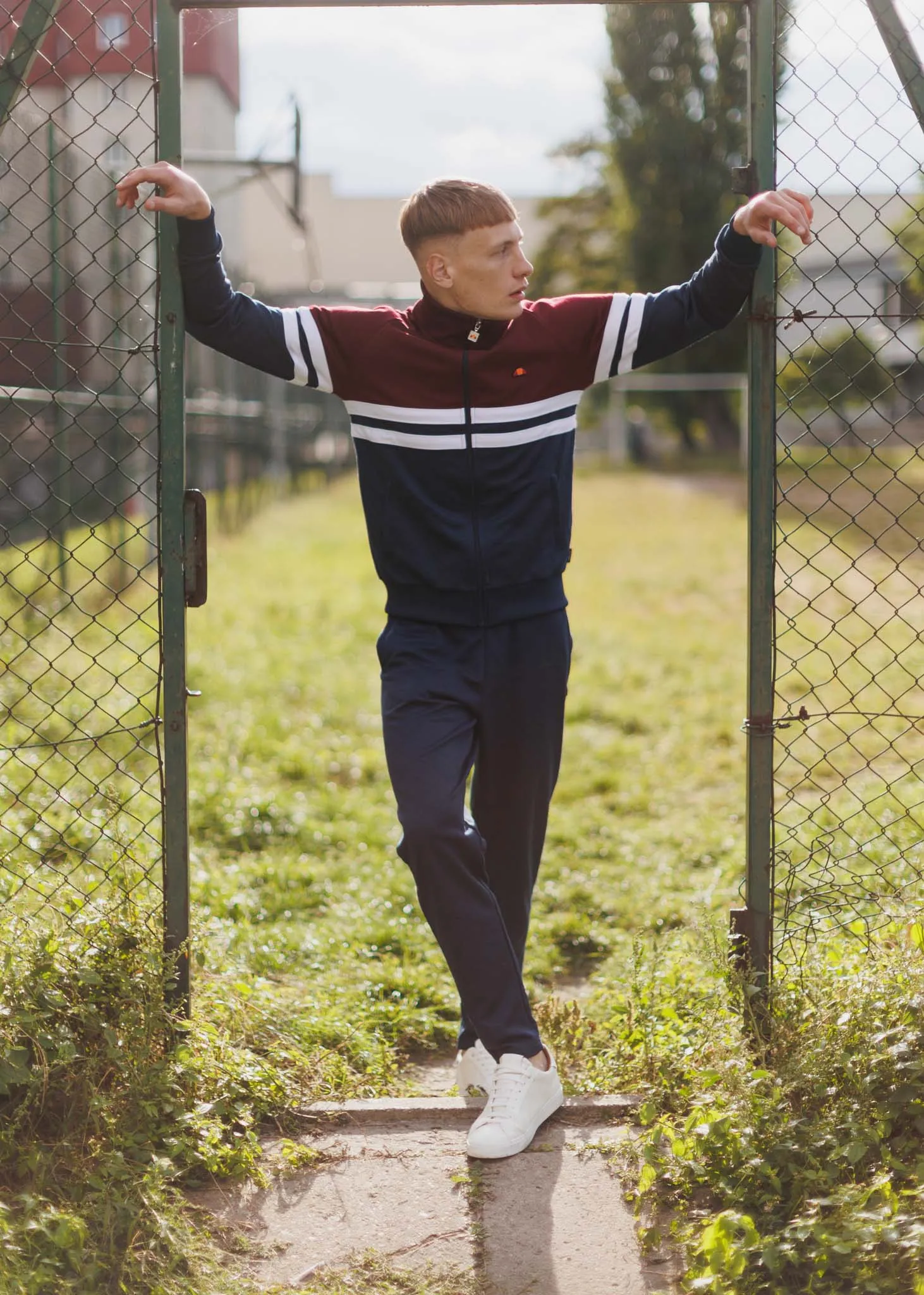 Prende track top - burgundy