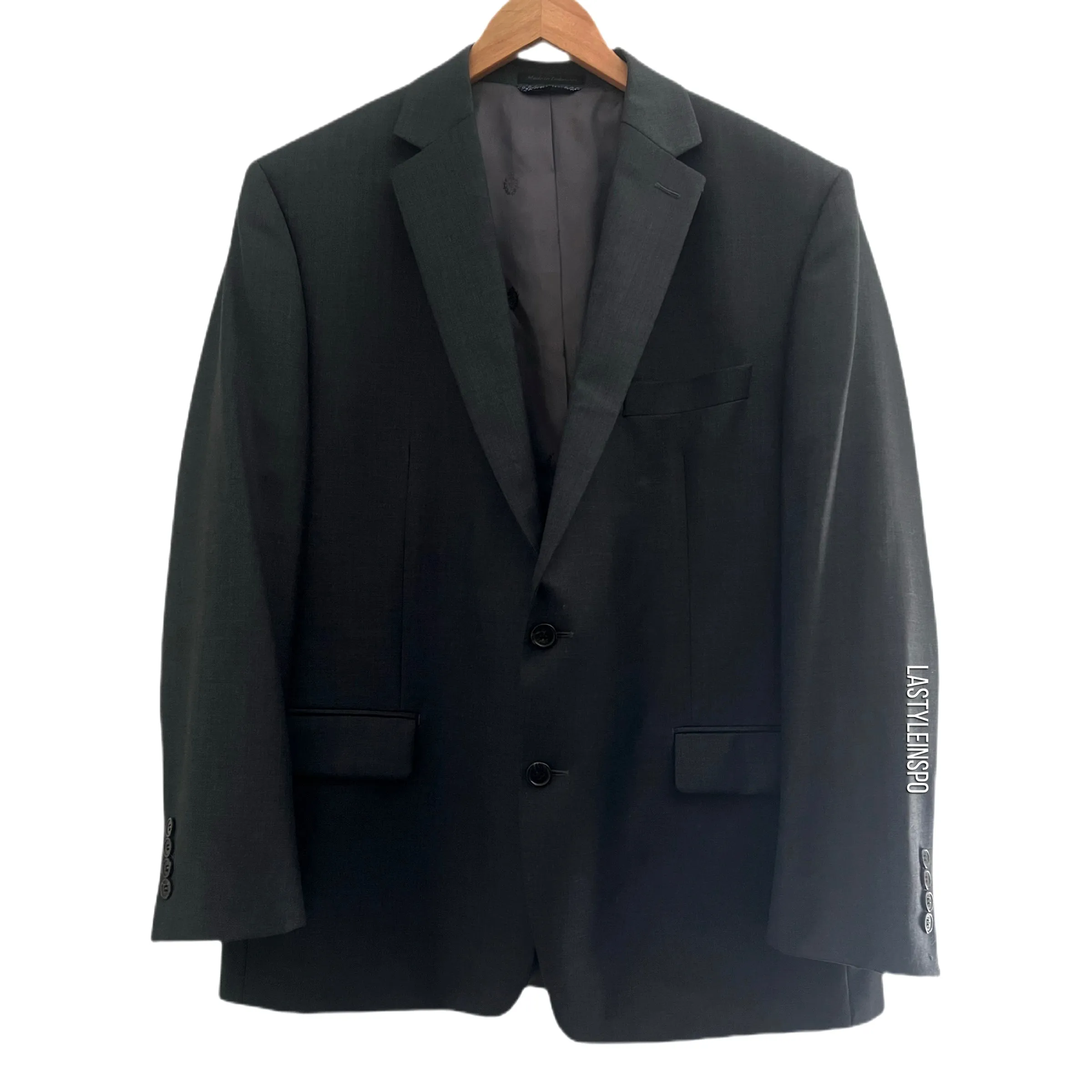 Ralph Lauren Black Label Mens Blazer Dark Gray Size 44R