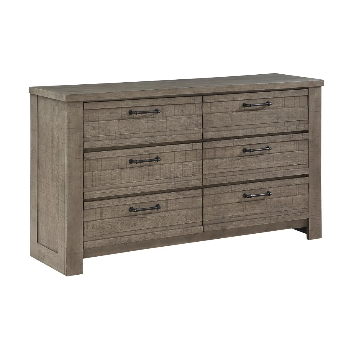 Rustic Industrial Gray Birch Dresser