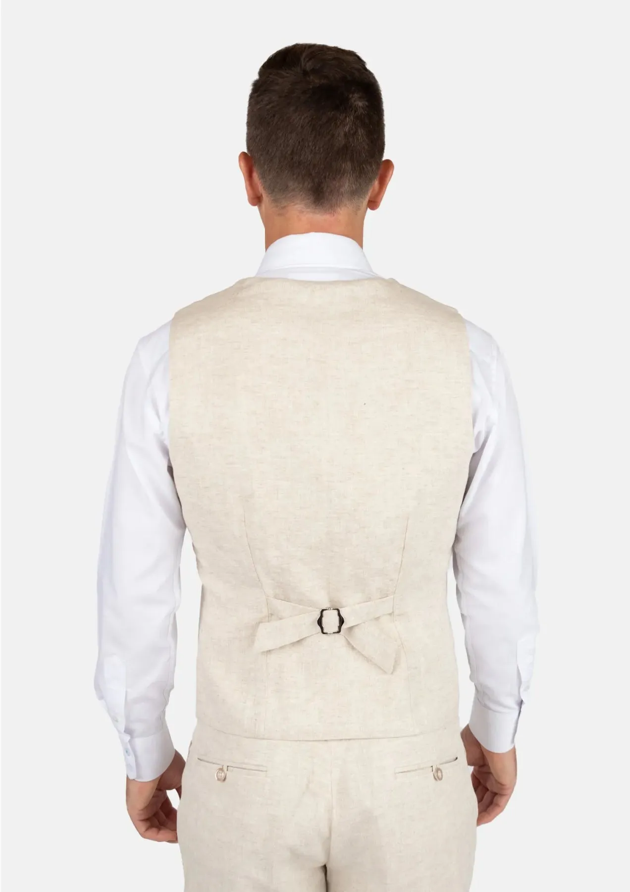 Sand Linen Vest