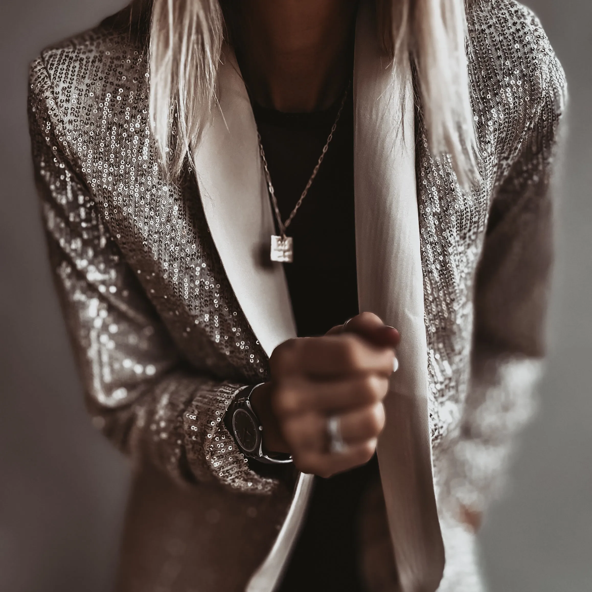 Sequin CHAMPAGNE GOLD blazer *NEW*