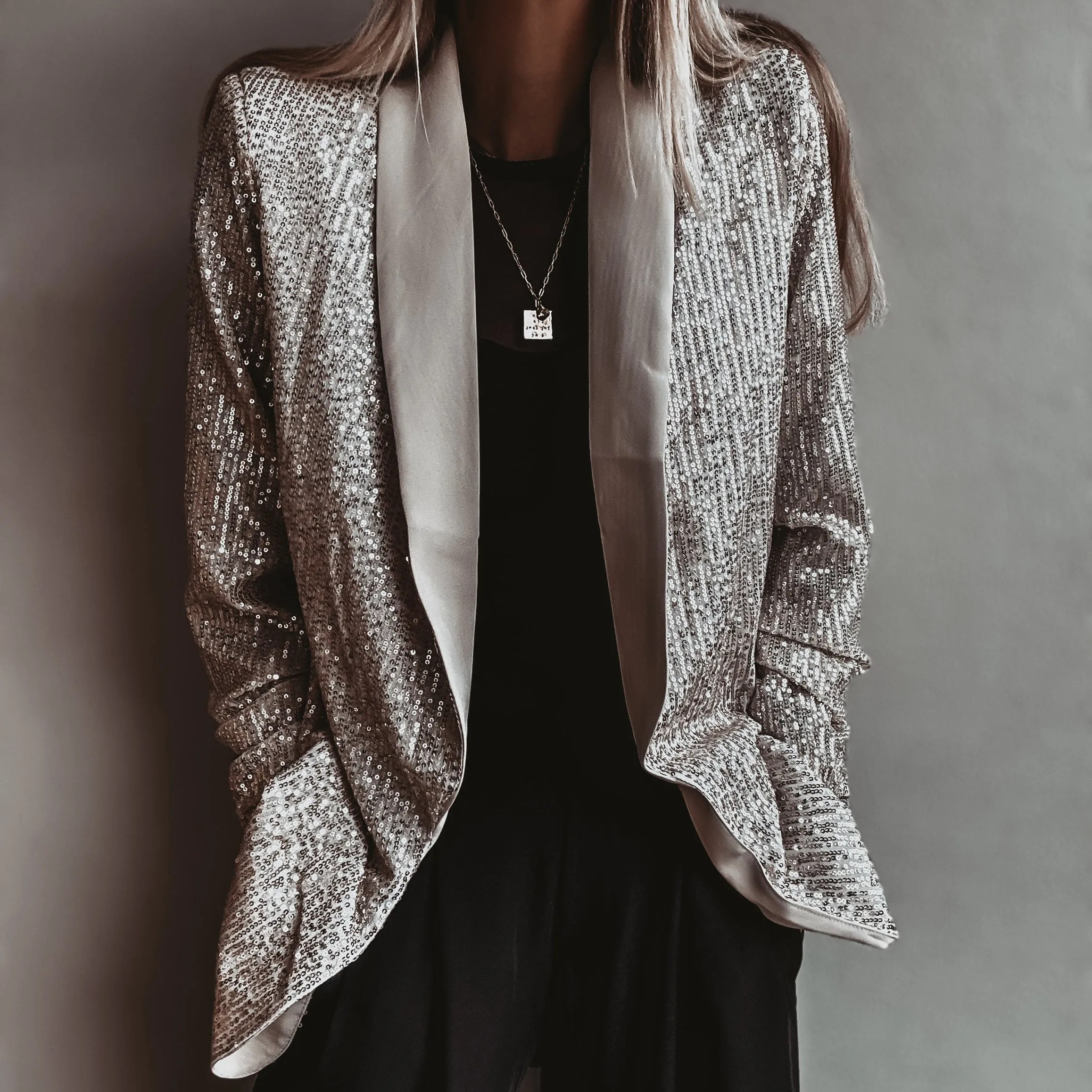 Sequin CHAMPAGNE GOLD blazer *NEW*