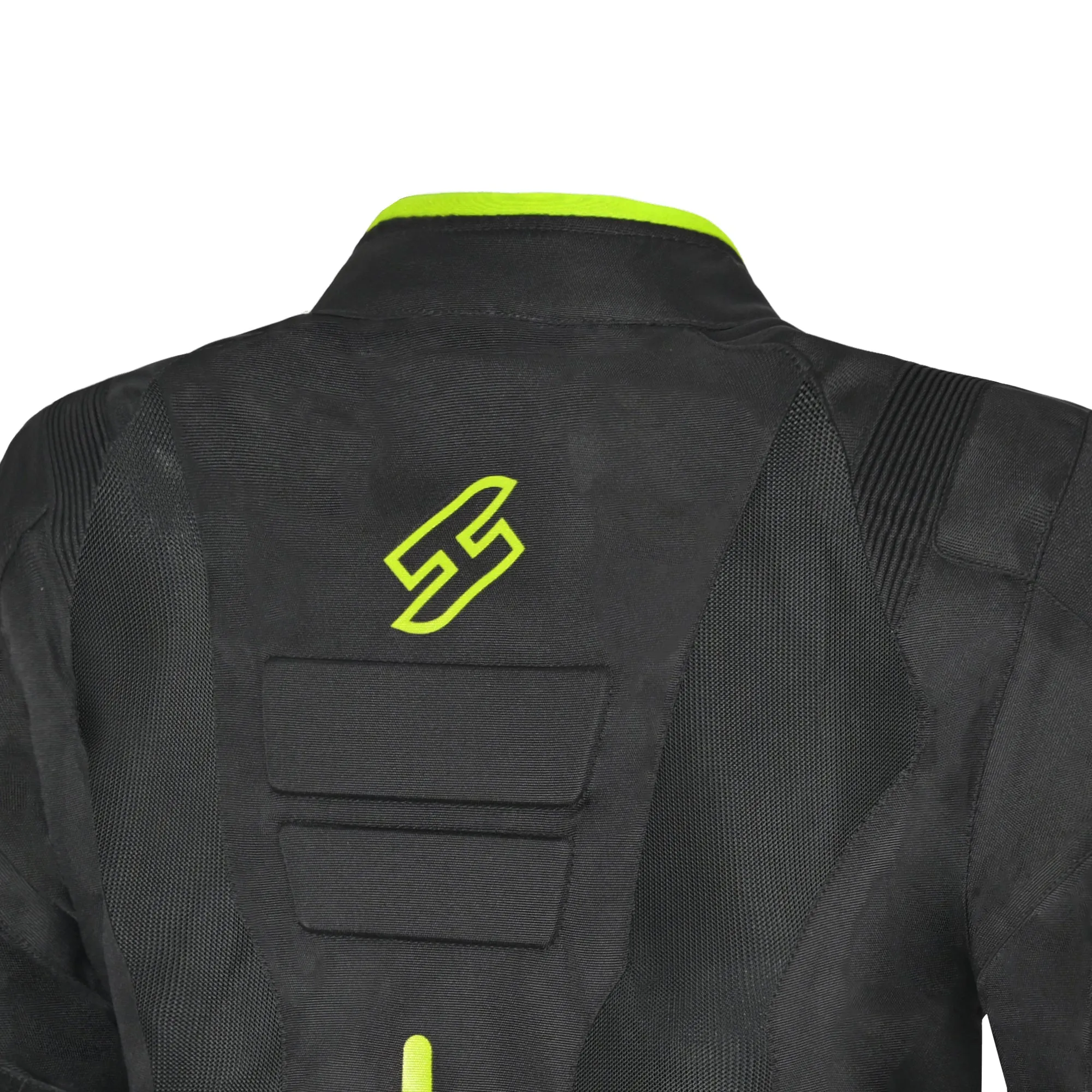 SHUA Gravity Mesh Summer Motorcycle Jacket Black Yellow