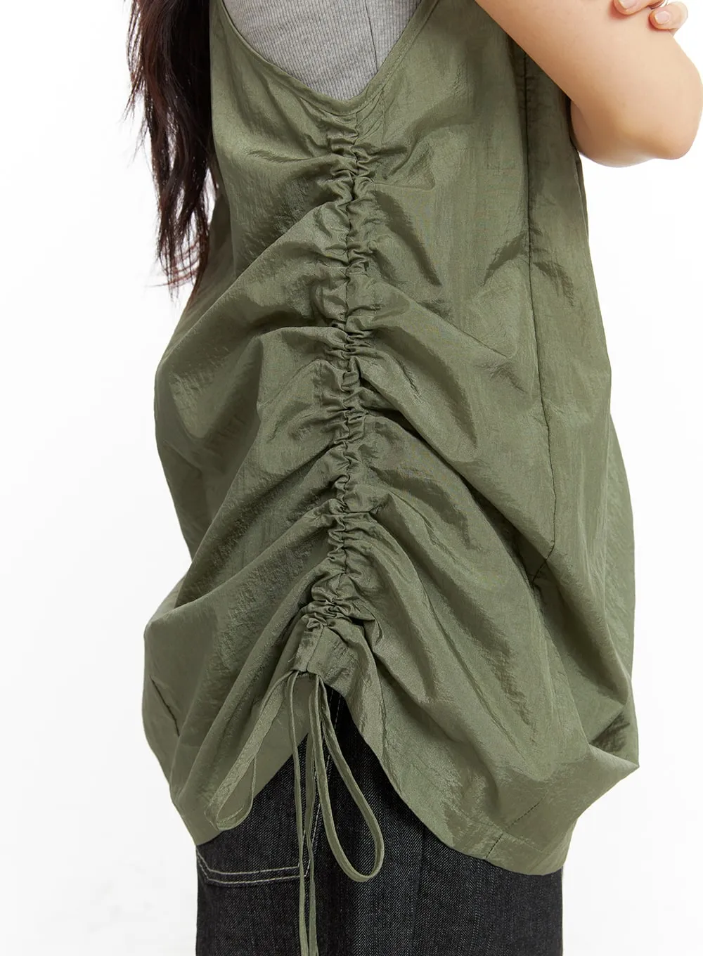 Side Drawstring Cami Mini Dress CM425