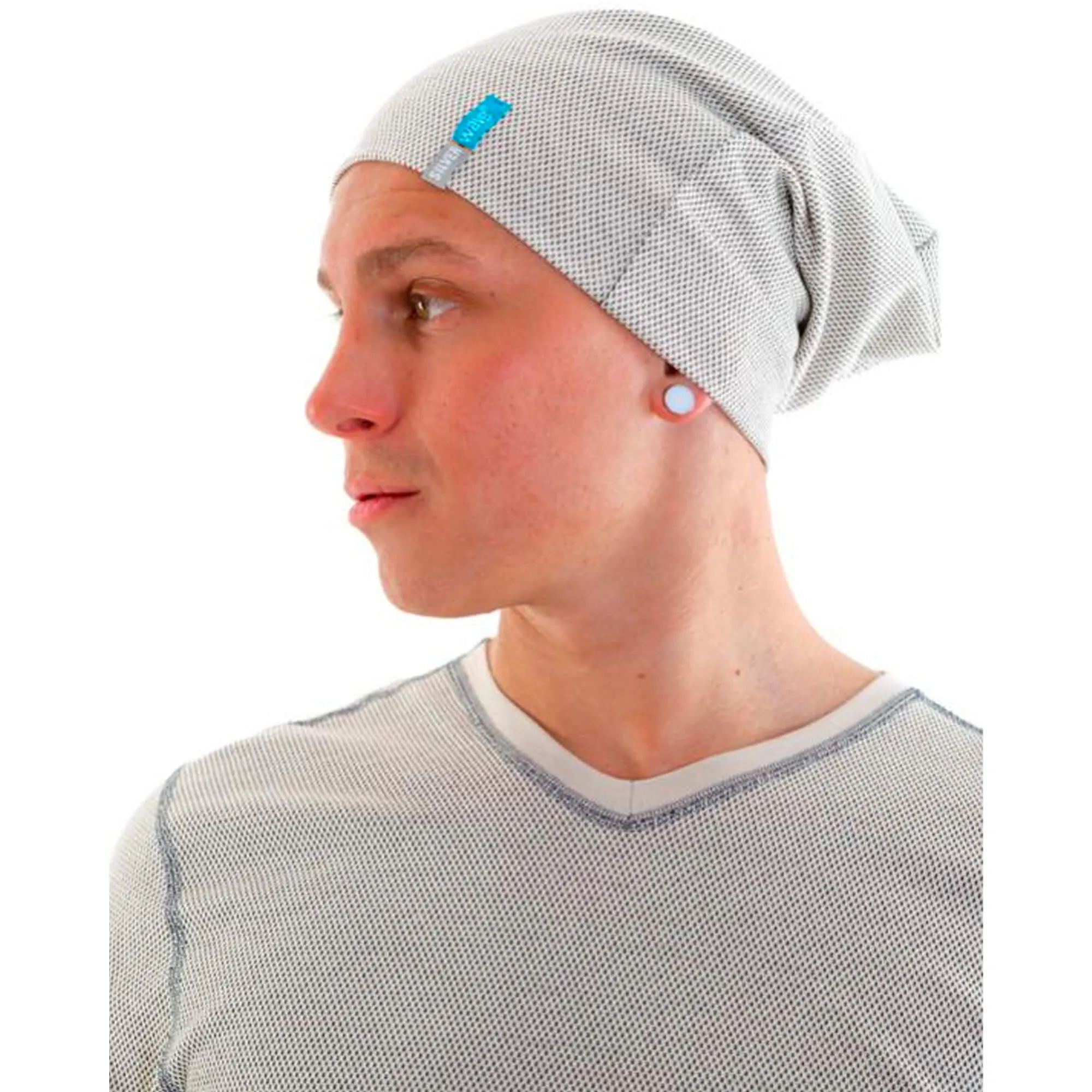 Silver25® EMF Protection Mens Long Beanie