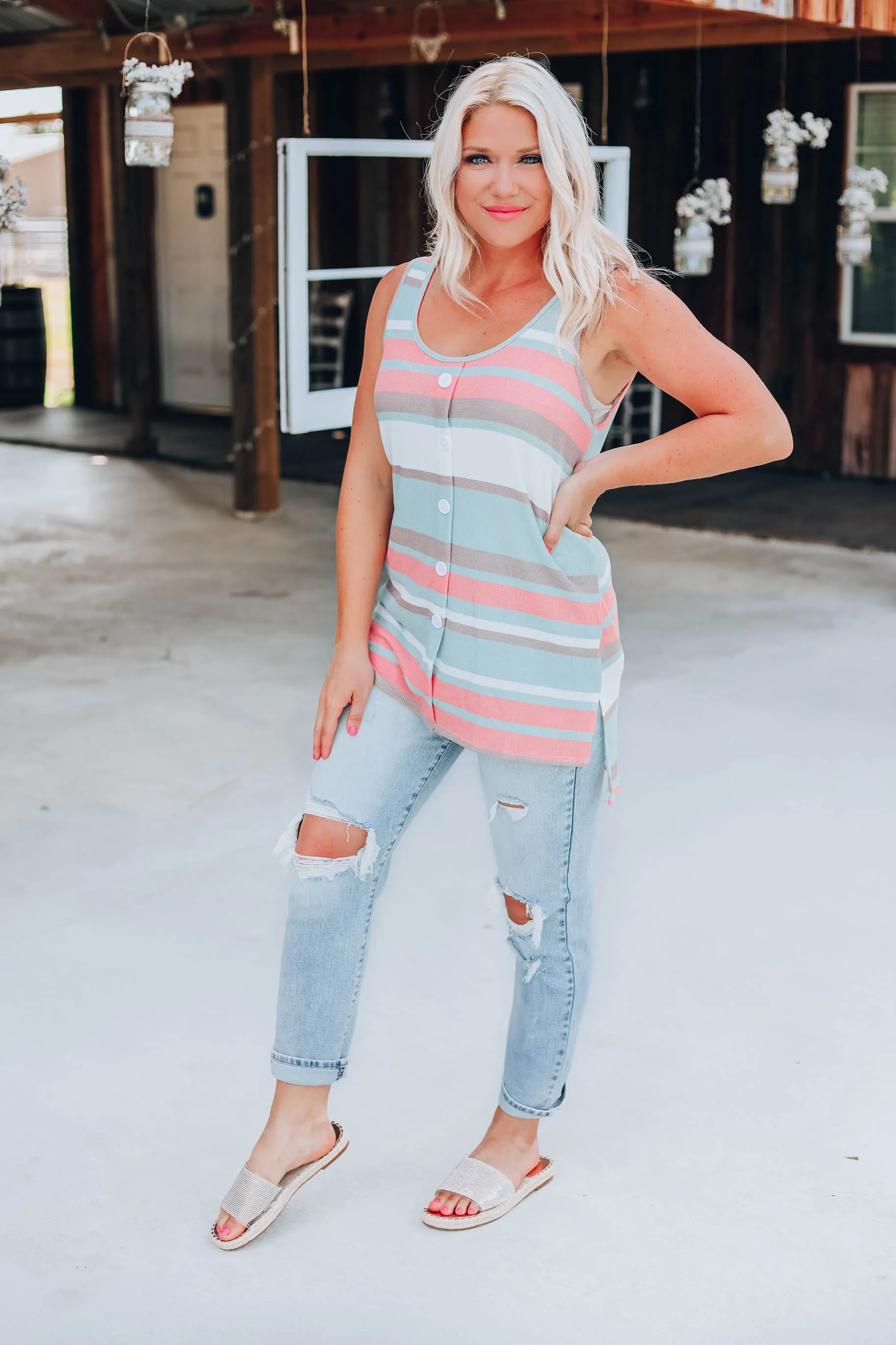 Simplicity In Stripes Tank