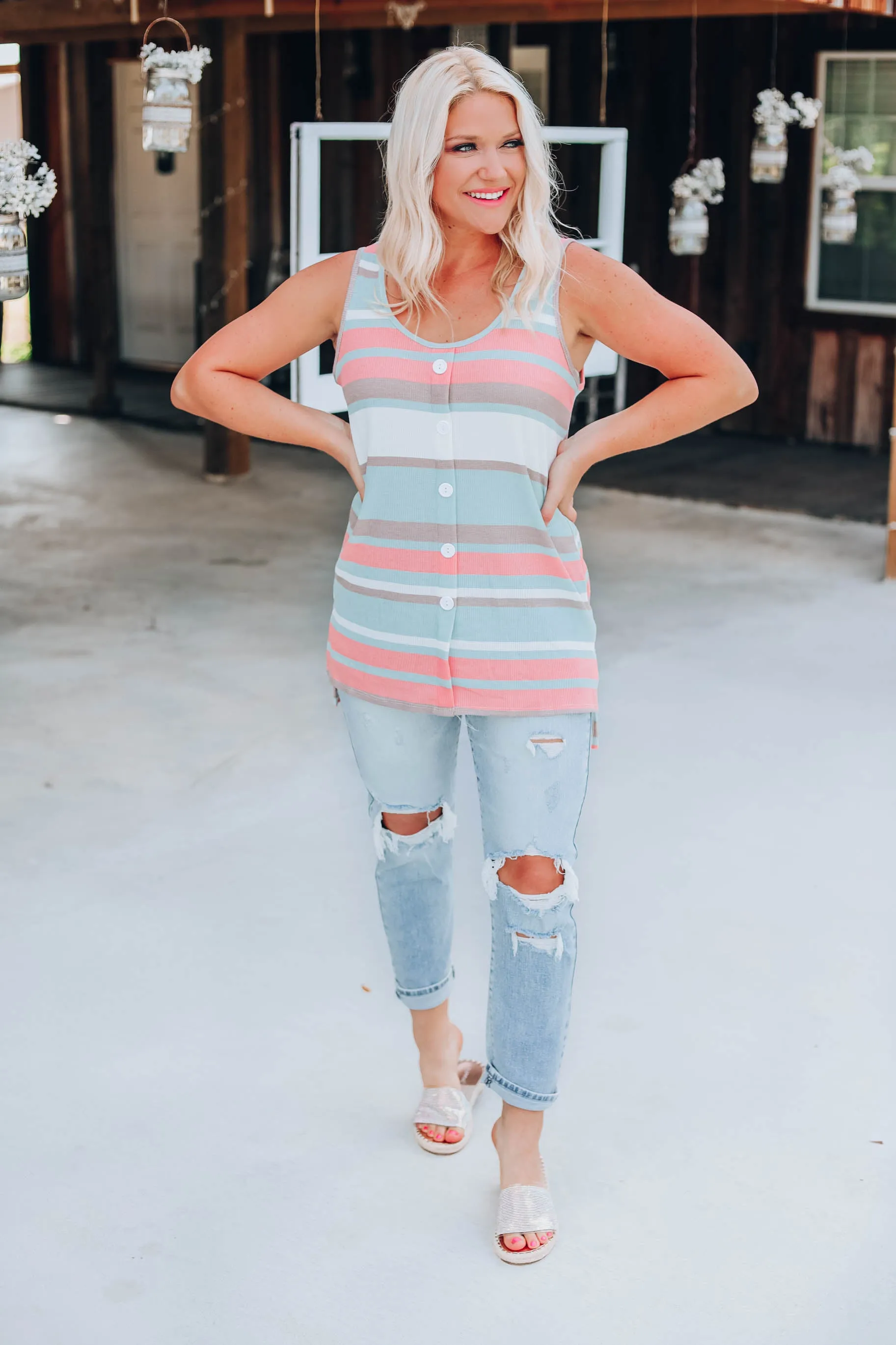 Simplicity In Stripes Tank