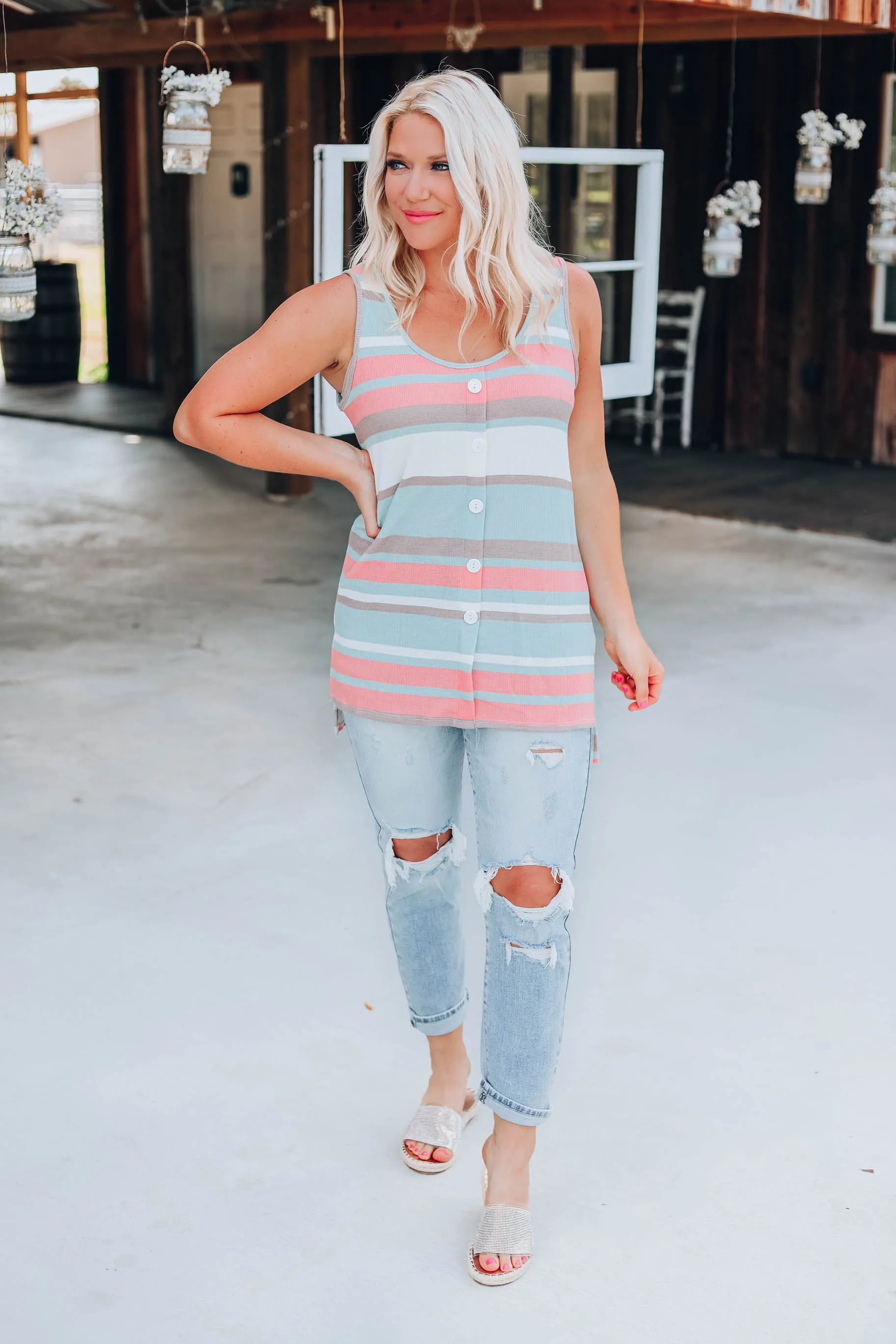 Simplicity In Stripes Tank