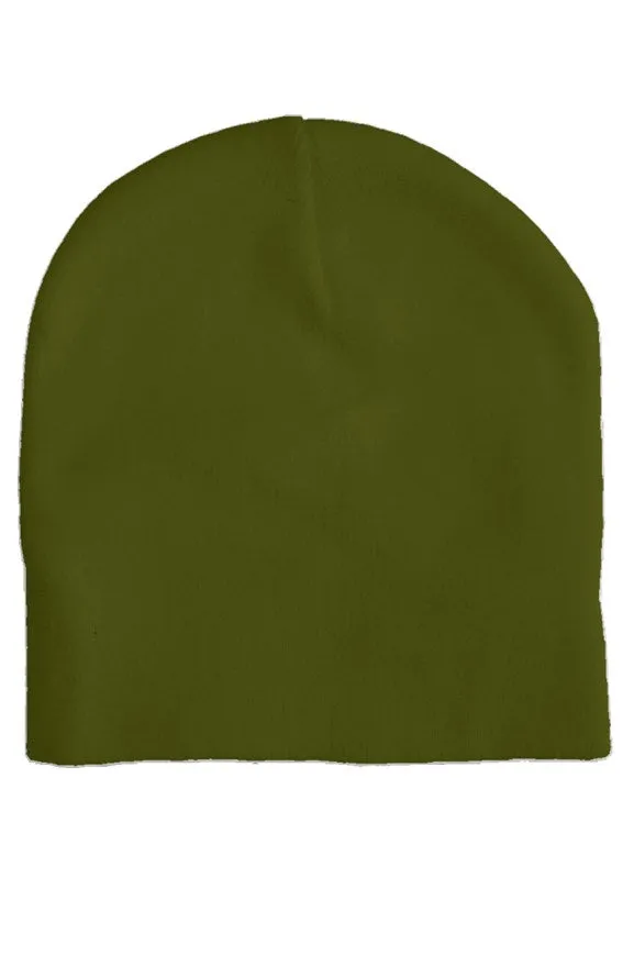 SMF Olive Skull Beanie