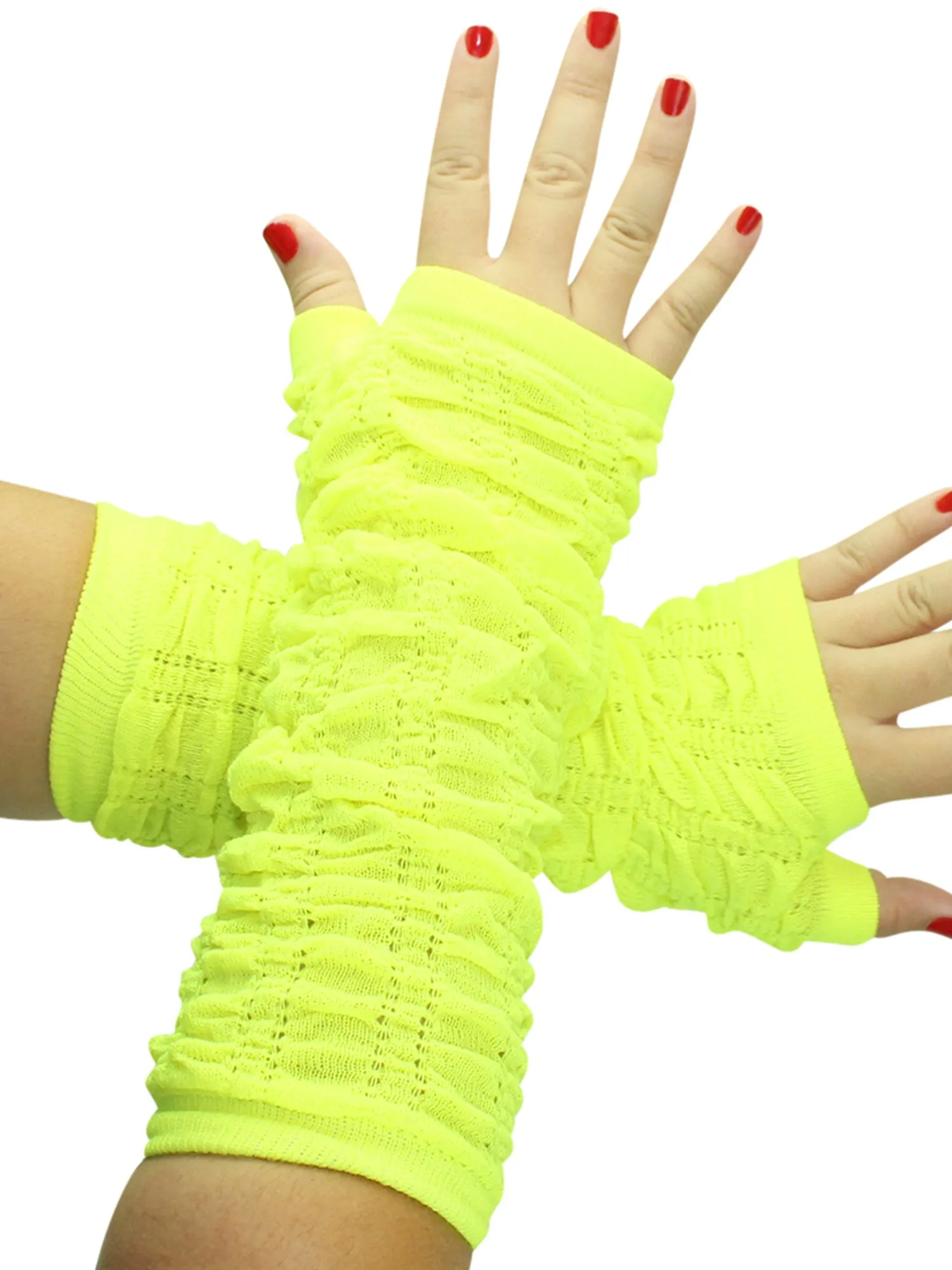 Soft Knit Scrunched Arm Warmers