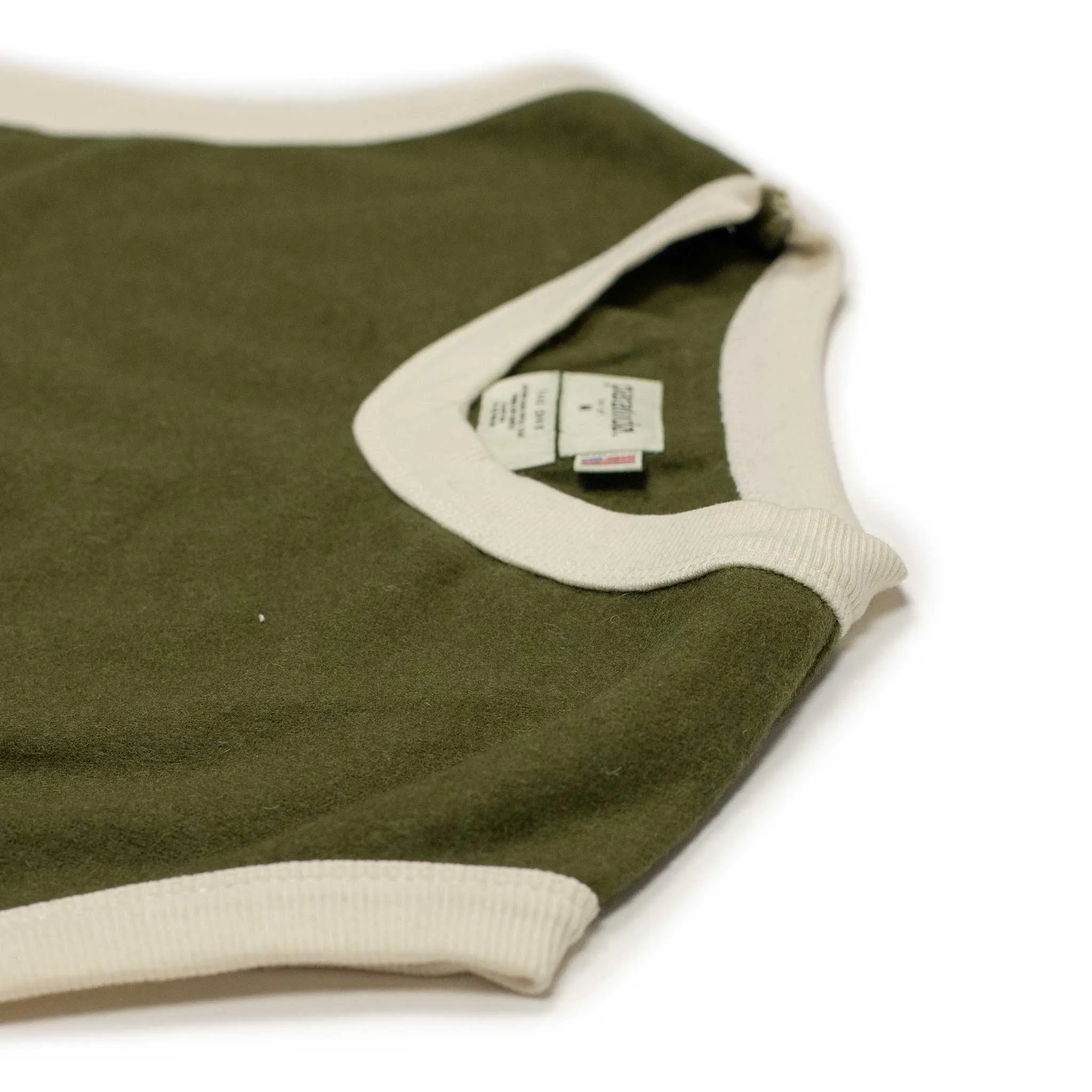 Softwear Tank 2.0 sweater vest in moss green wool and cotton