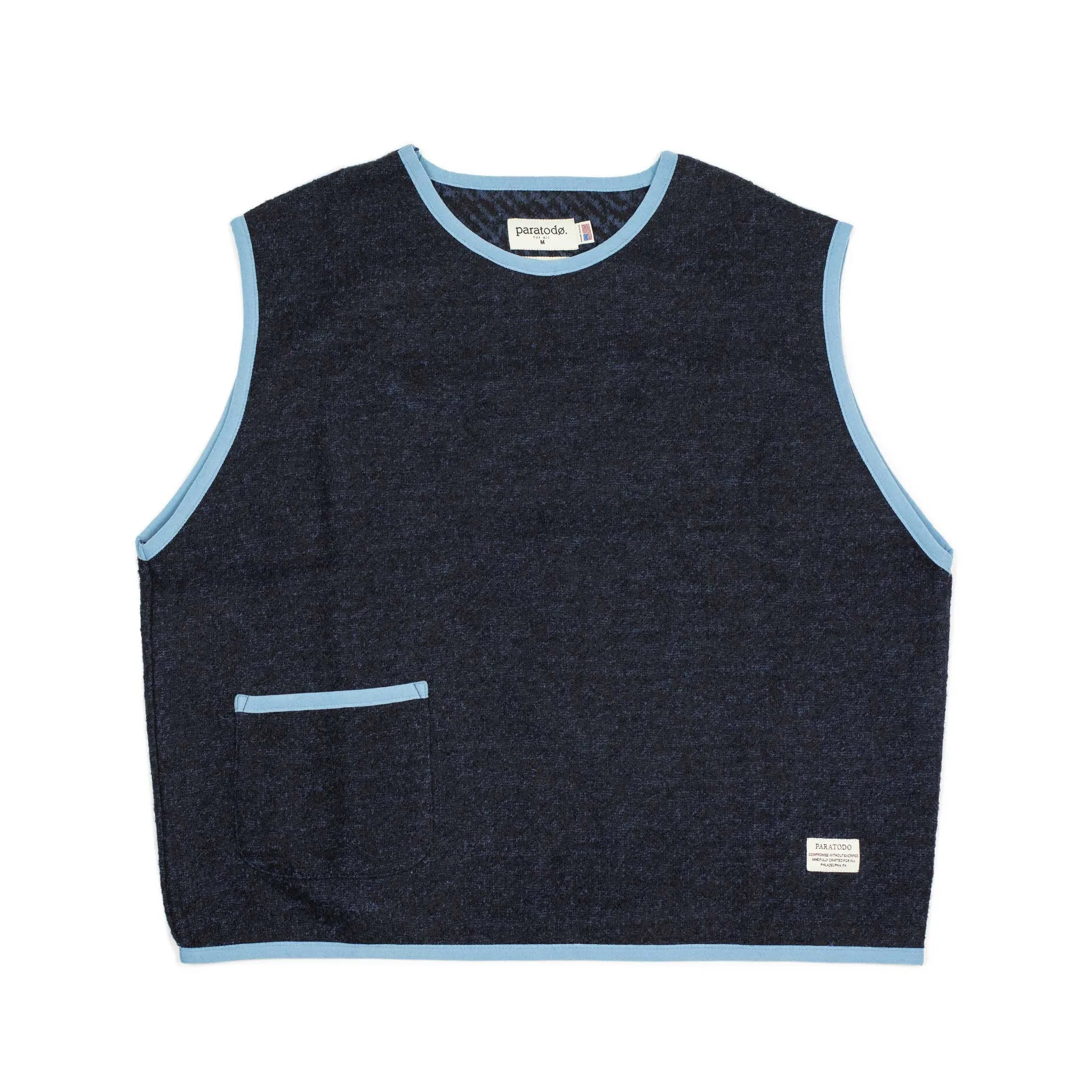 Softwear Tank vest in speckled wool cotton