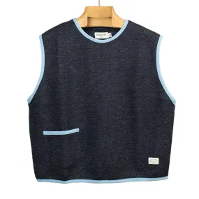 Softwear Tank vest in speckled wool cotton