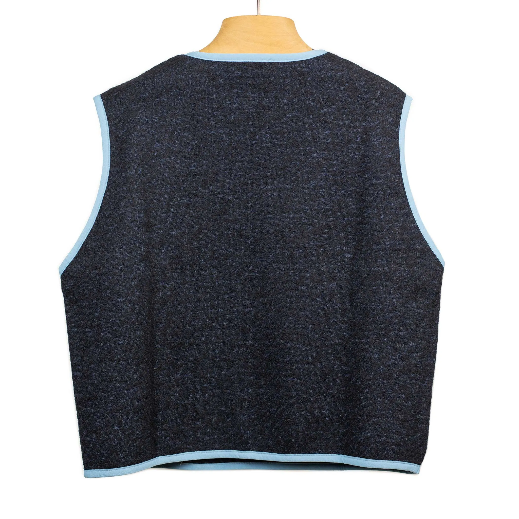 Softwear Tank vest in speckled wool cotton