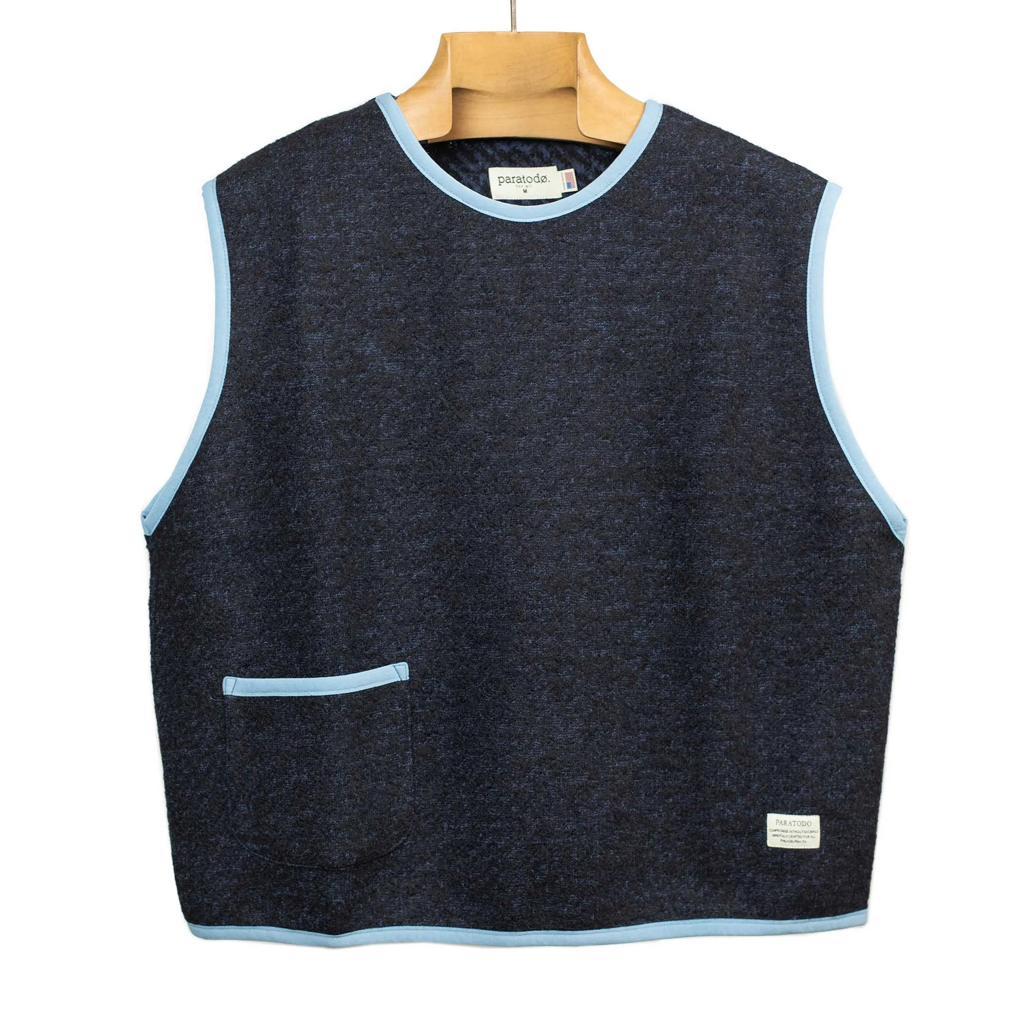 Softwear Tank vest in speckled wool cotton