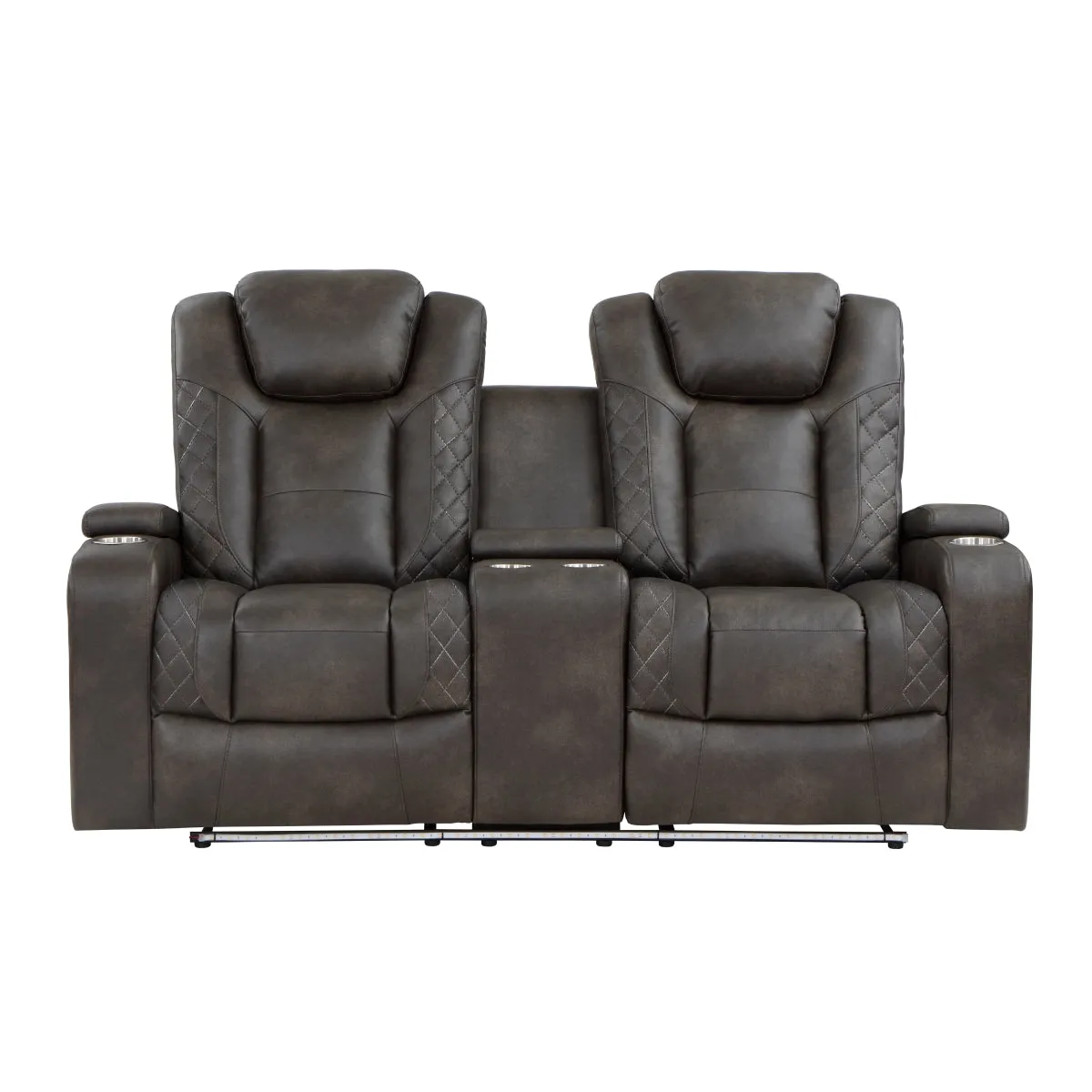 Tabor Power Reclining Loveseat with Storage and Cupholders