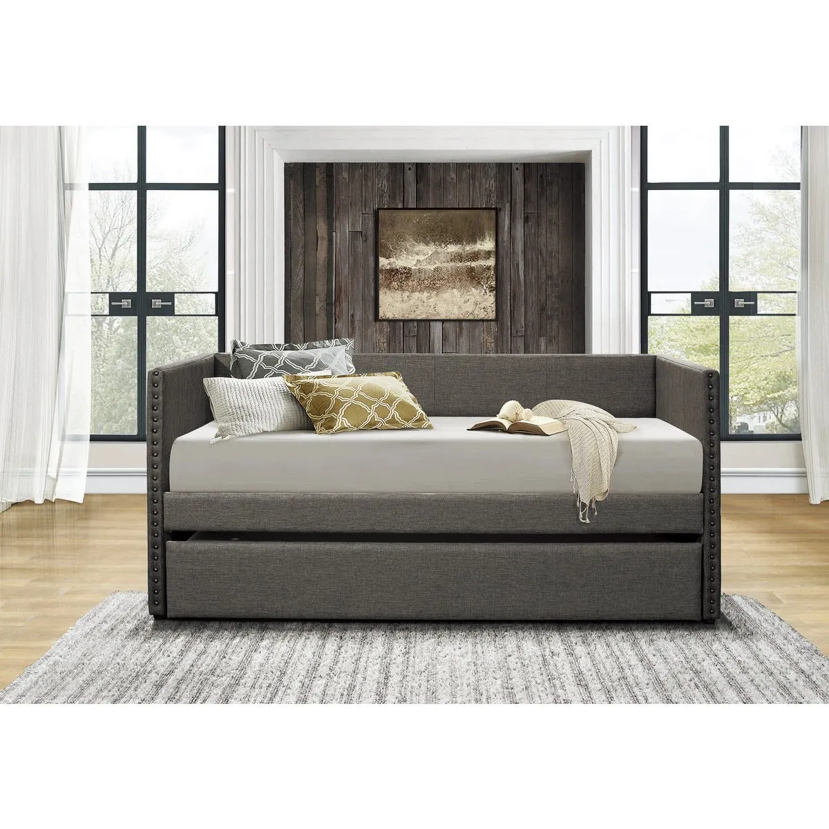 Therese Collection Daybed with Nailhead Trim