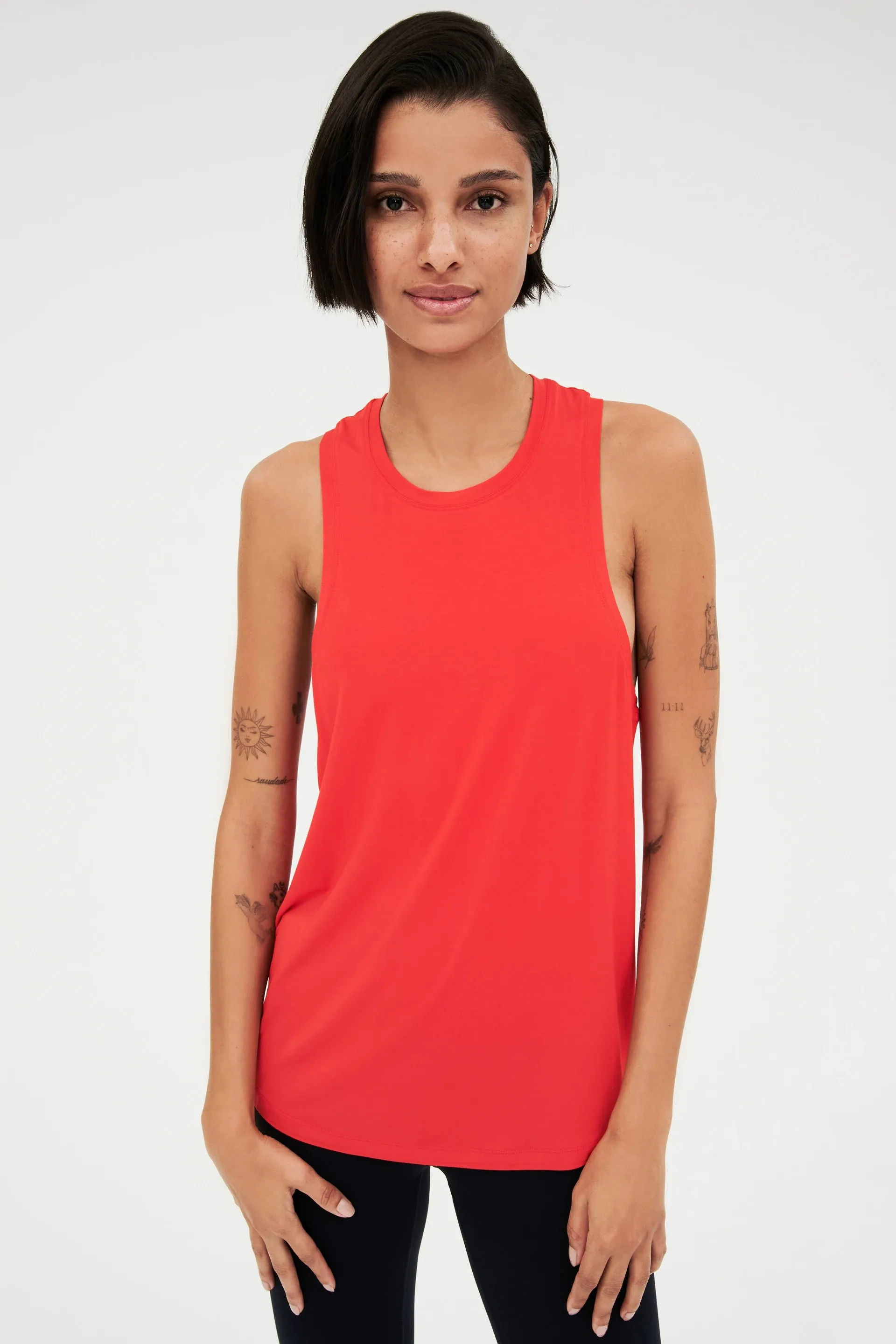 Toni Jersey Tank, Poppy