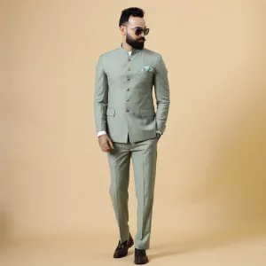 Traditional Moss Green Jodhpuri Suit | Perfect for Wedding and Casual wear|