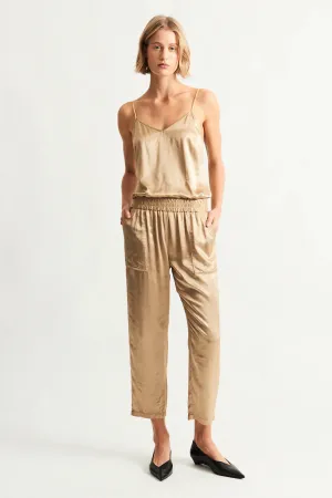 Trapunto Pants in Sand