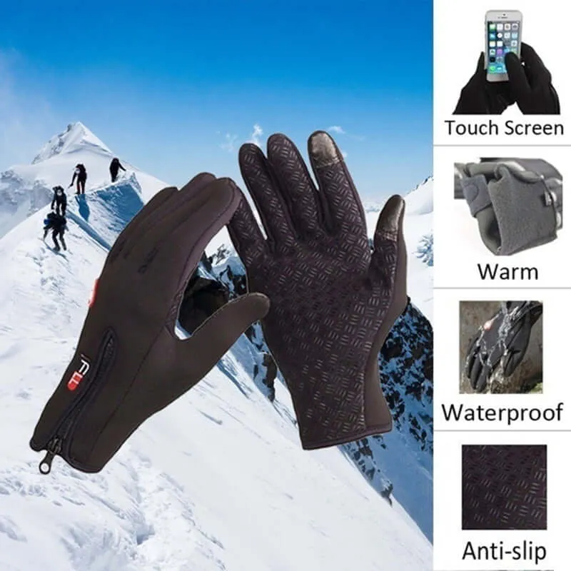 Unisex Touch Screen Winter Gloves Warm Outdoor Cycling Driving Climbing Motorcycle Waterproof Non-Slip Glove