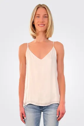 V Neck Camisole - White Sand