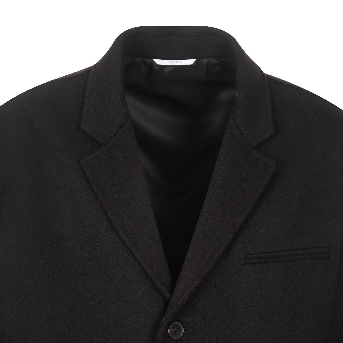 Valentino Single Breasted Rear Pocket Coat