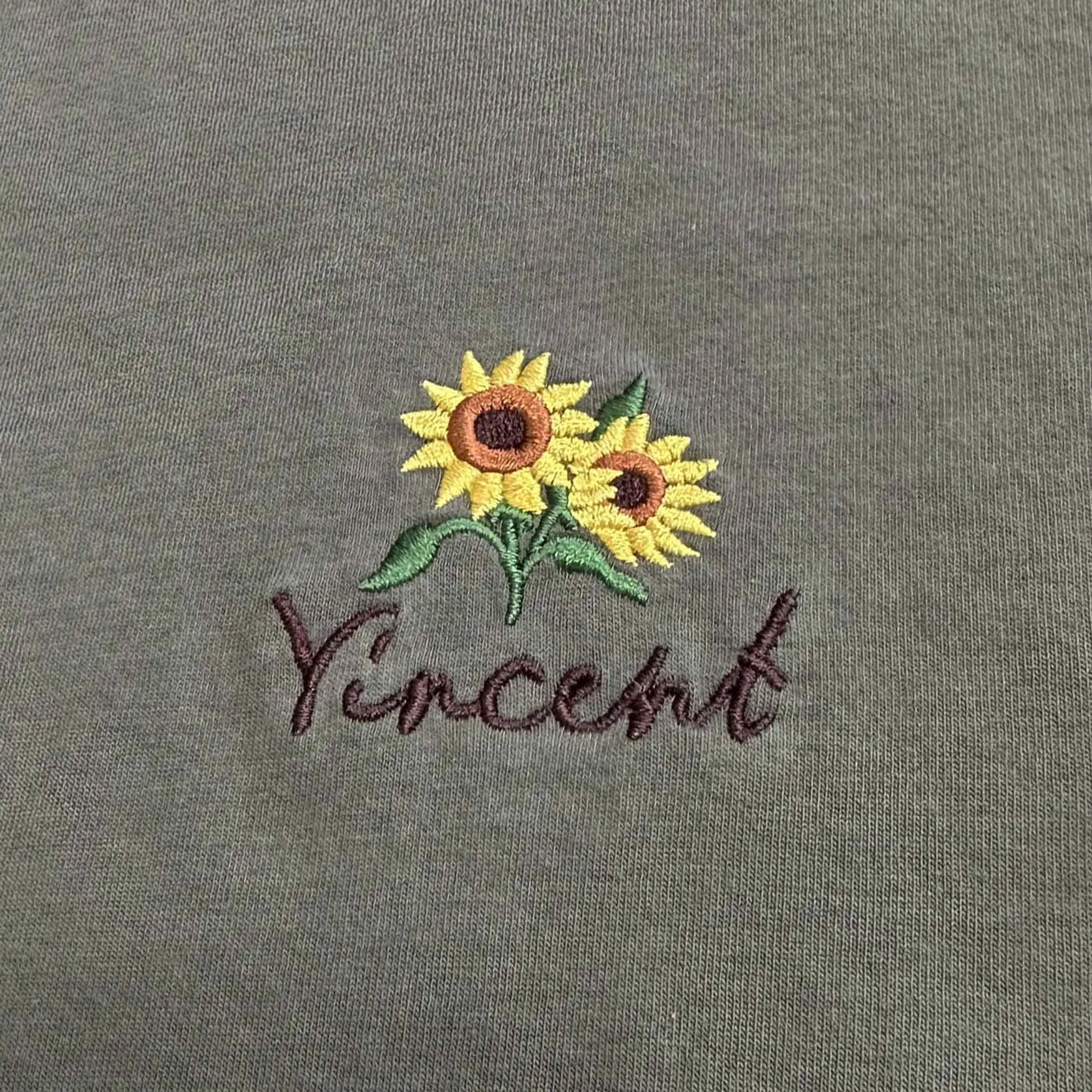 VINCENT SUNFLOWER EMBROIDERY