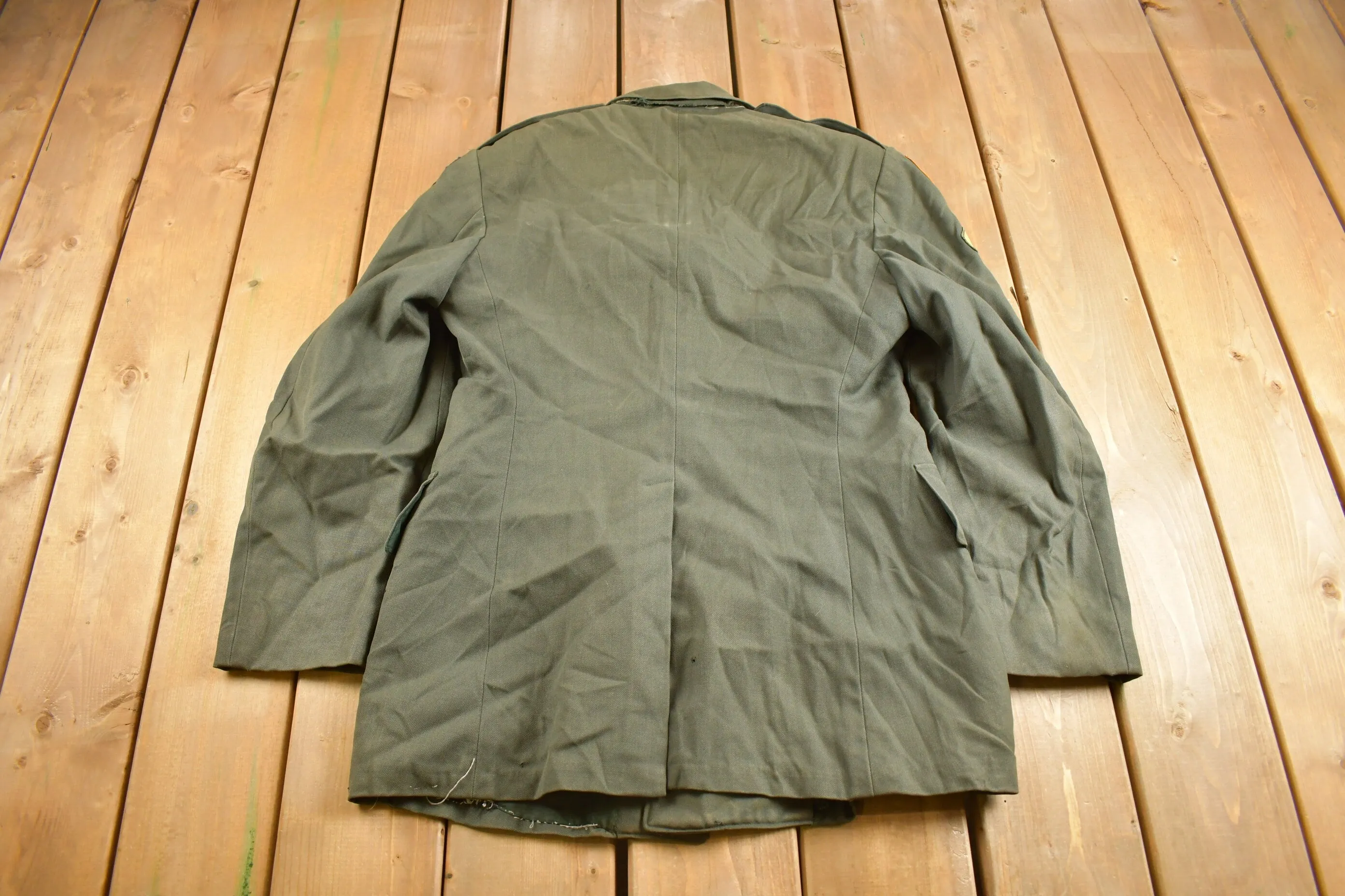 Vintage 1960s US Army Military Uniform Jacket