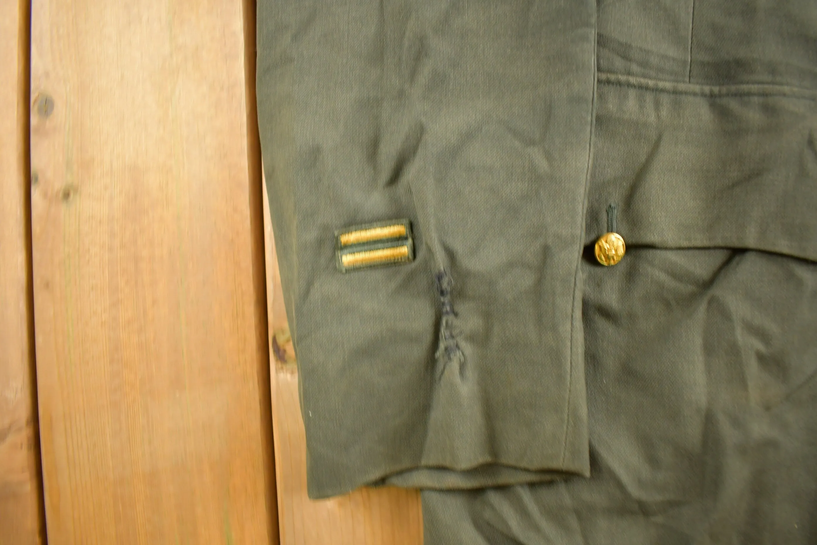 Vintage 1960s US Army Military Uniform Jacket