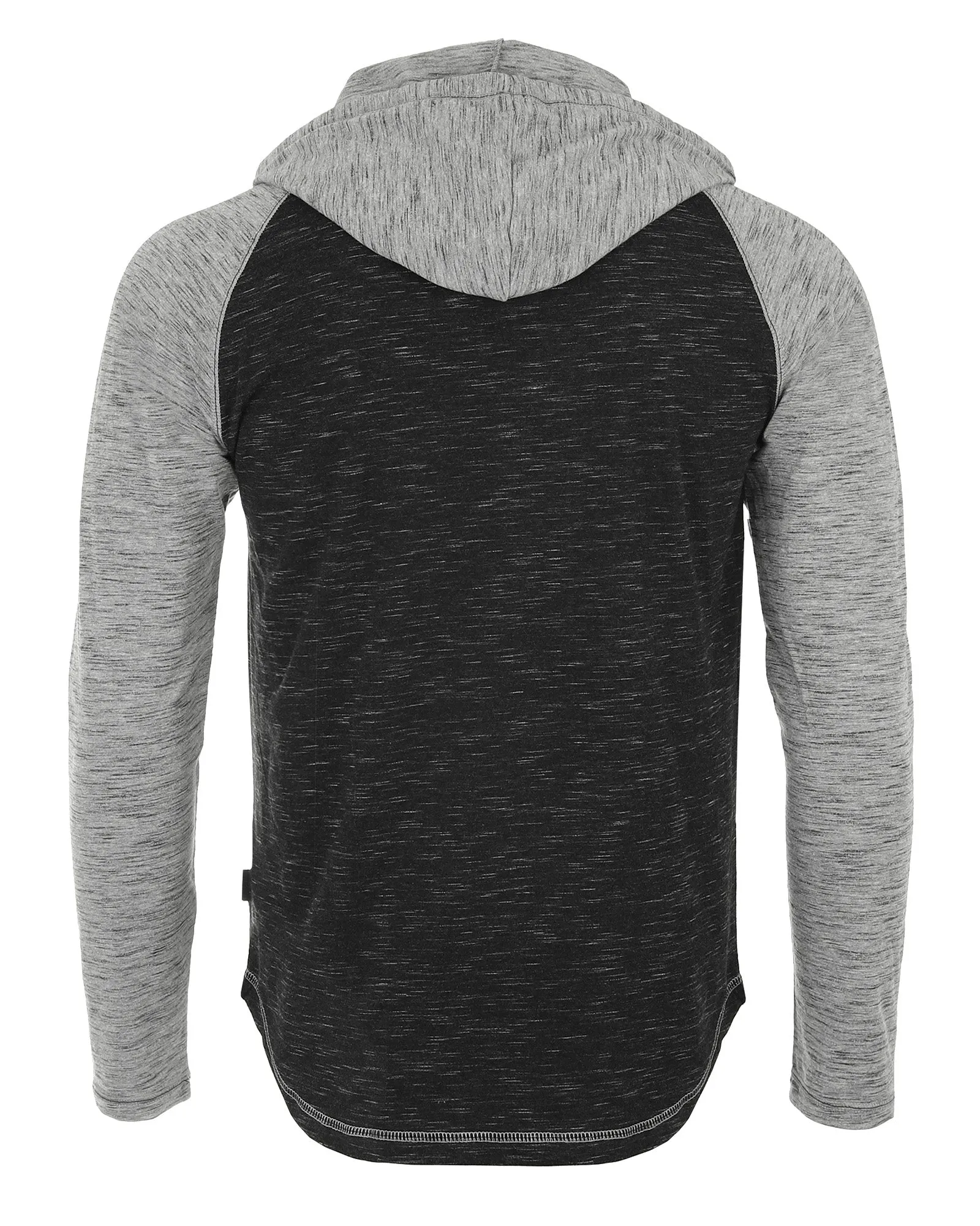 ZIMEGO Men's Hoodie Pullover Sweatshirt - Athletic Button Raglan Henley Shirt Hooded Top